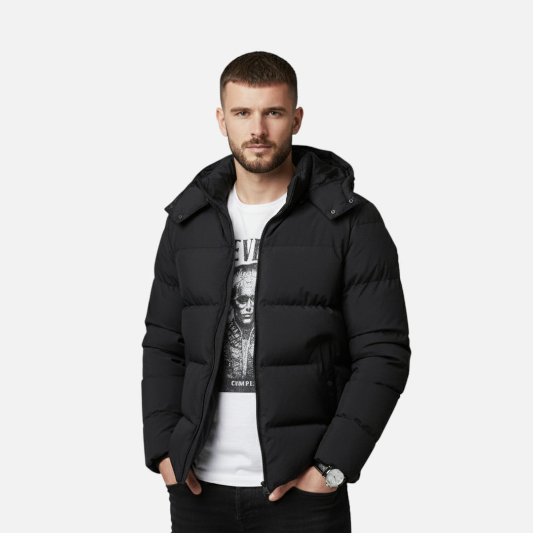 Maison Dresson Men’s Hooded Puffer Jacket – A Timeless Cold-Weather Essential