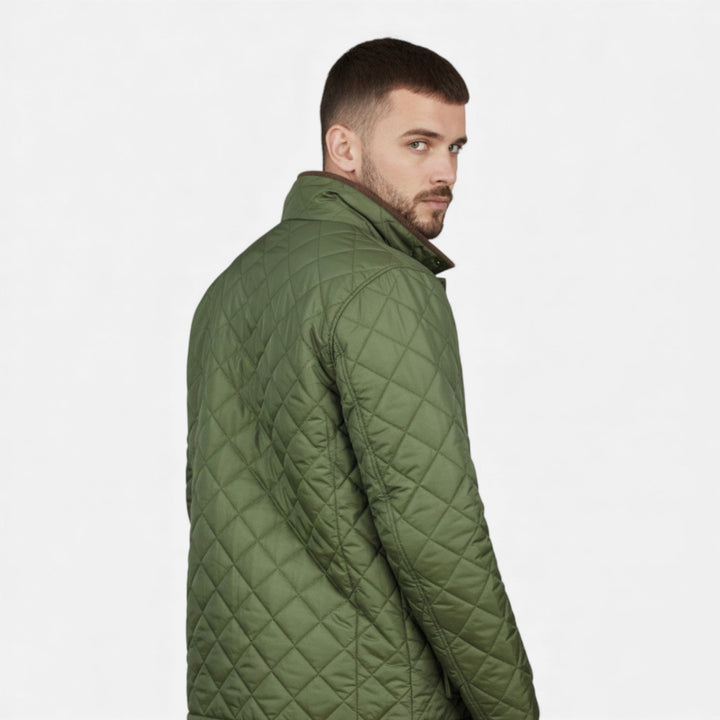 Brandon | Quilted Gold-Fleece-Lined Jacket