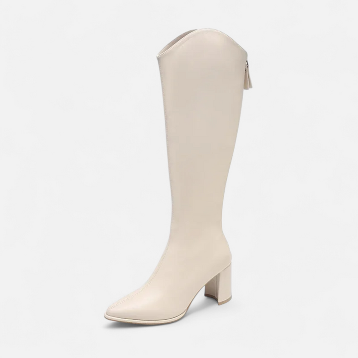Maison Dresson | Women’s Knee-High Zip Heeled Boots