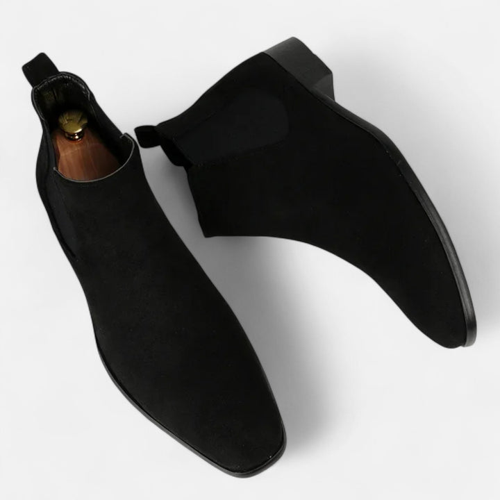 Maison Dresson | Men’s Suede Square-Toe Chelsea Boots