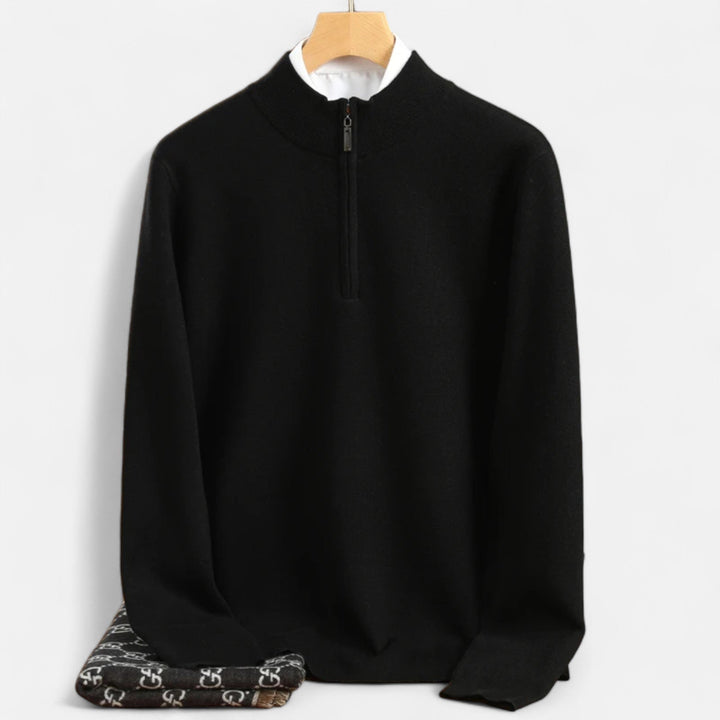 Maison Dresson | Men’s Merino Wool Half-Zip Sweater