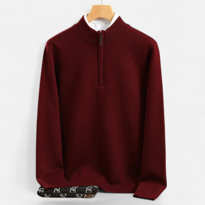 Maison Dresson | Men’s Merino Wool Half-Zip Sweater