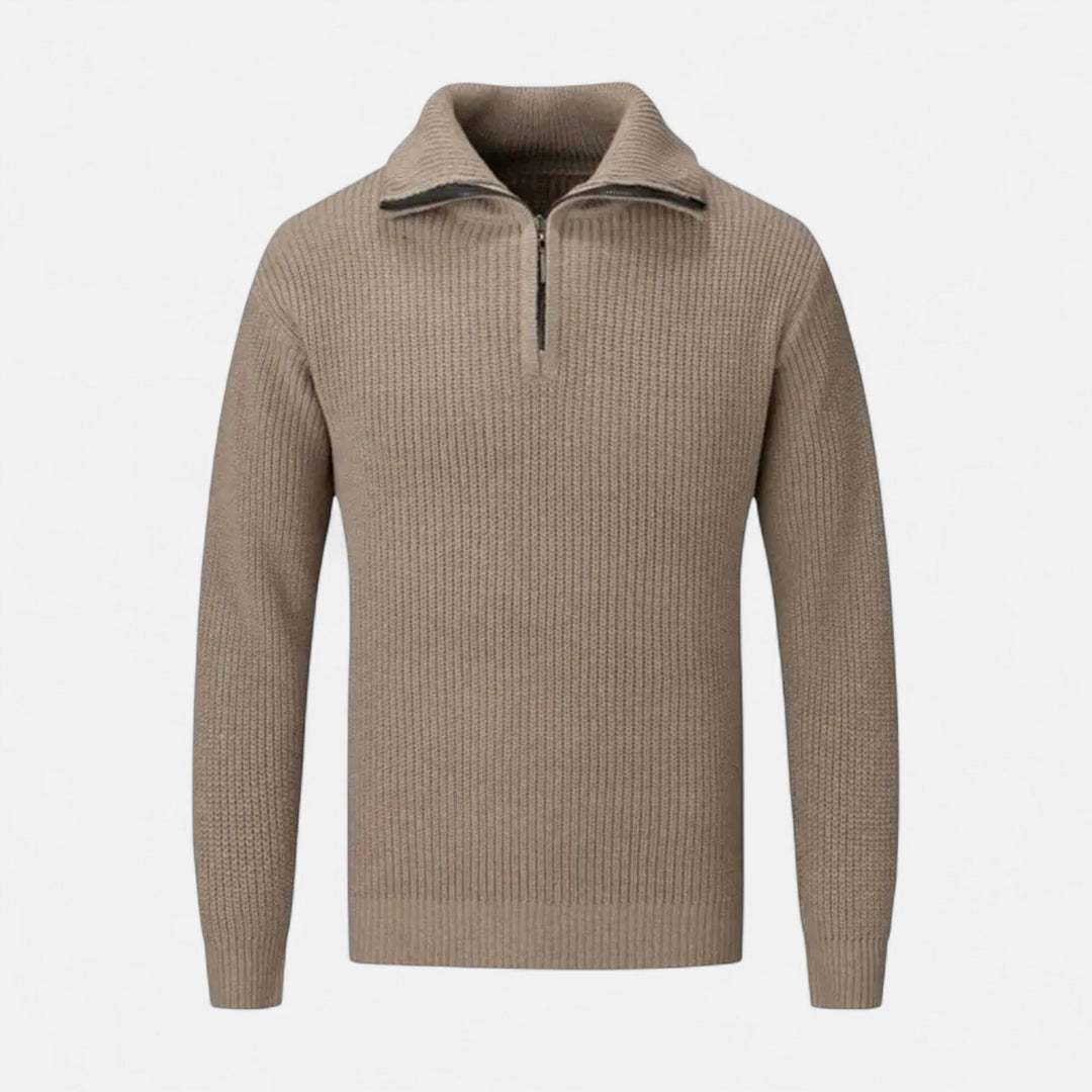 Maison Dresson | Men’s Wool-Blend Half-Zip Sweater
