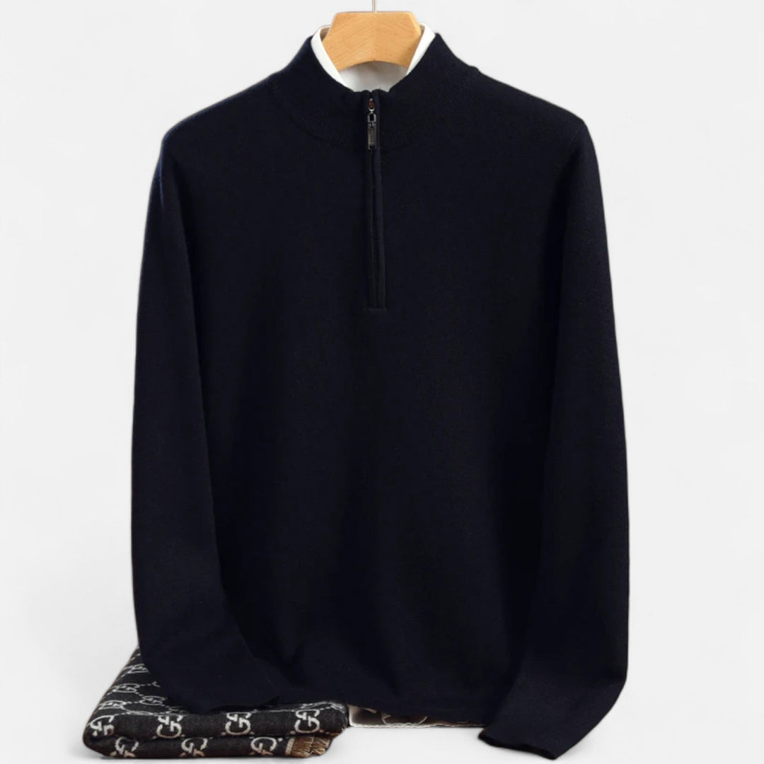 Maison Dresson | Men’s Merino Wool Half-Zip Sweater