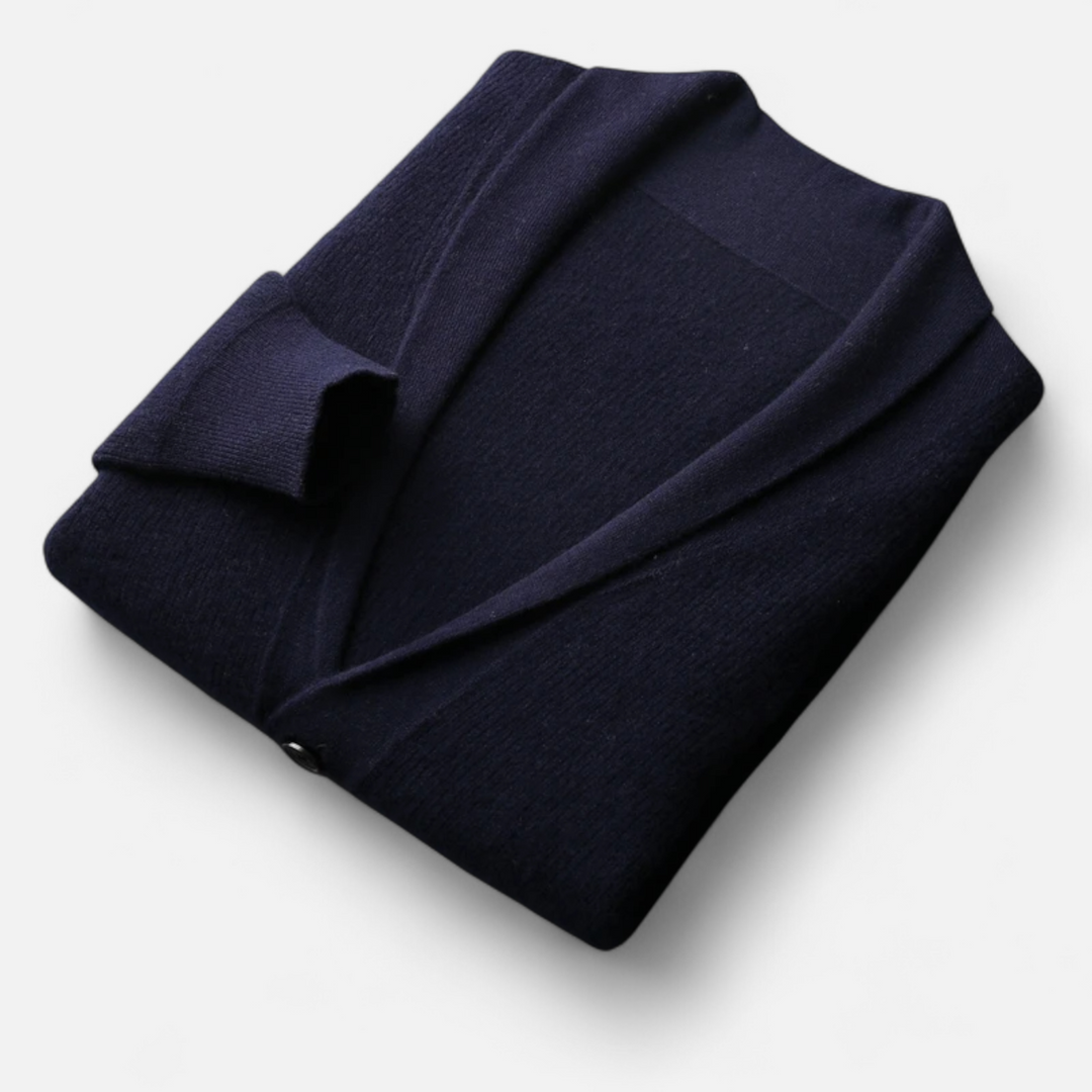 Maison Dresson | Men’s Merino Wool Suit-Collar Cardigan