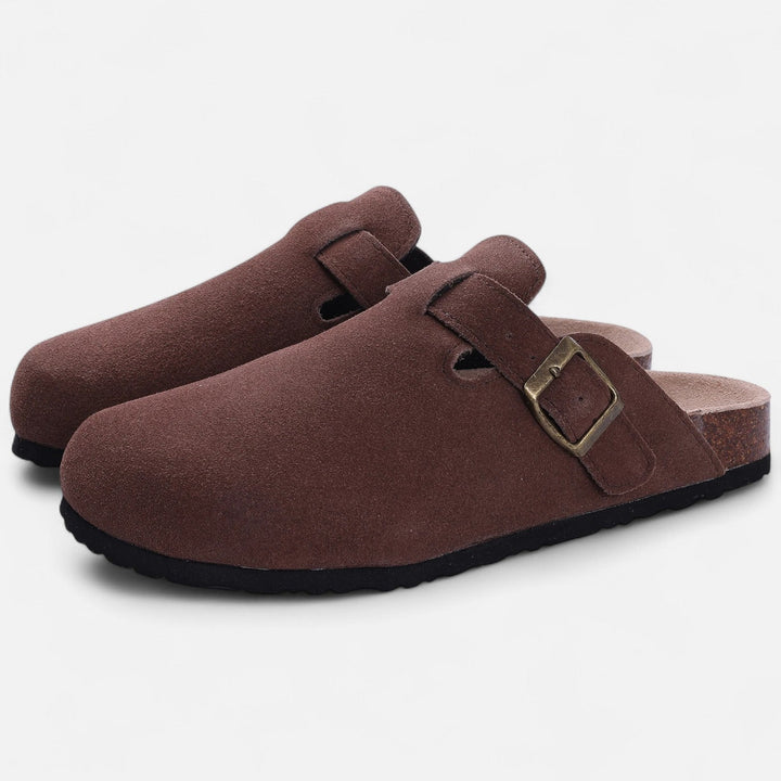 Maison Dresson | Men’s Suede Mules – Sculpted Clog-Inspired Comfort