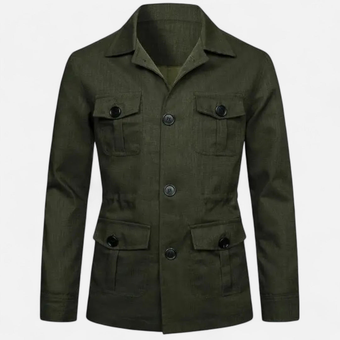 Maison Dresson Men's Cargo Jacket - Rugged Autumn/Winter Utility Outerwear