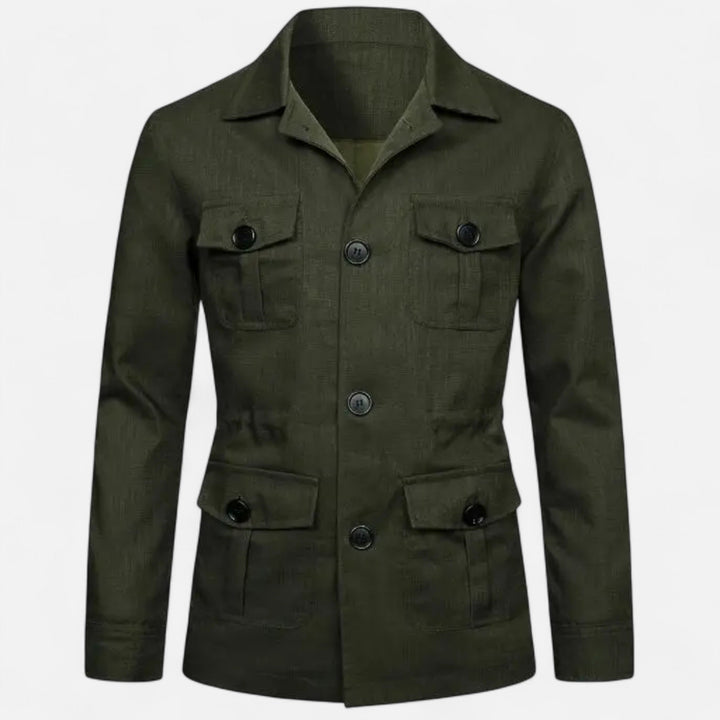 Maison Dresson Men's Cargo Jacket - Rugged Autumn/Winter Utility Outerwear