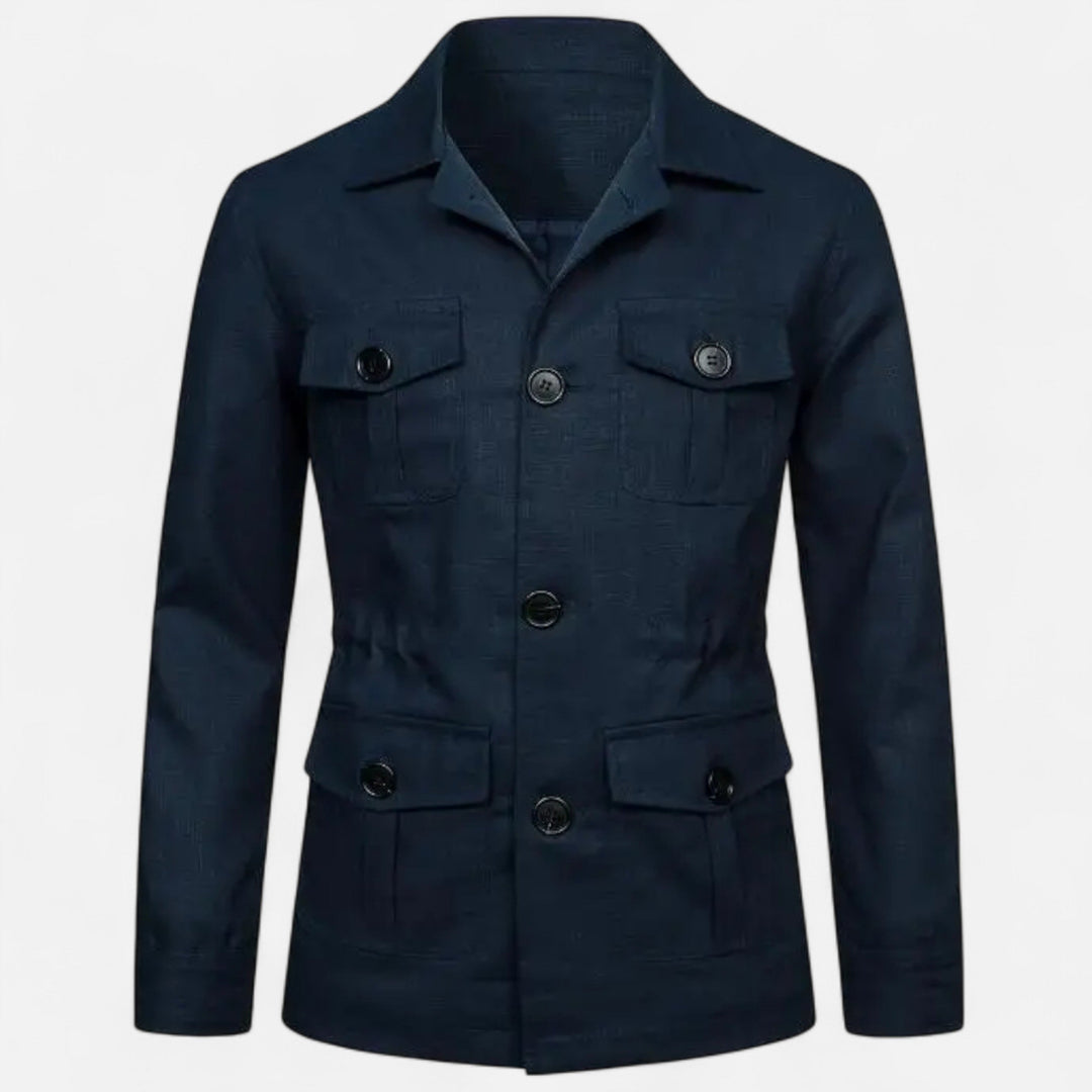 Maison Dresson Men's Cargo Jacket - Rugged Autumn/Winter Utility Outerwear