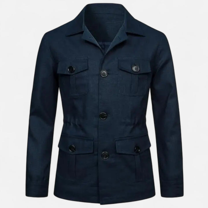 Maison Dresson Men's Cargo Jacket - Rugged Autumn/Winter Utility Outerwear