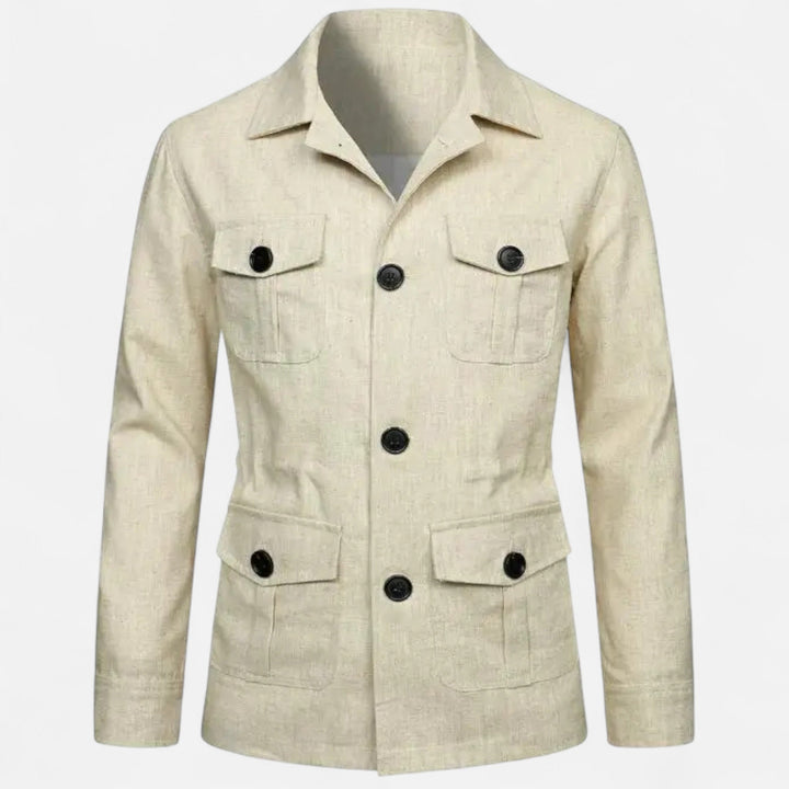 Maison Dresson Men's Cargo Jacket - Rugged Autumn/Winter Utility Outerwear