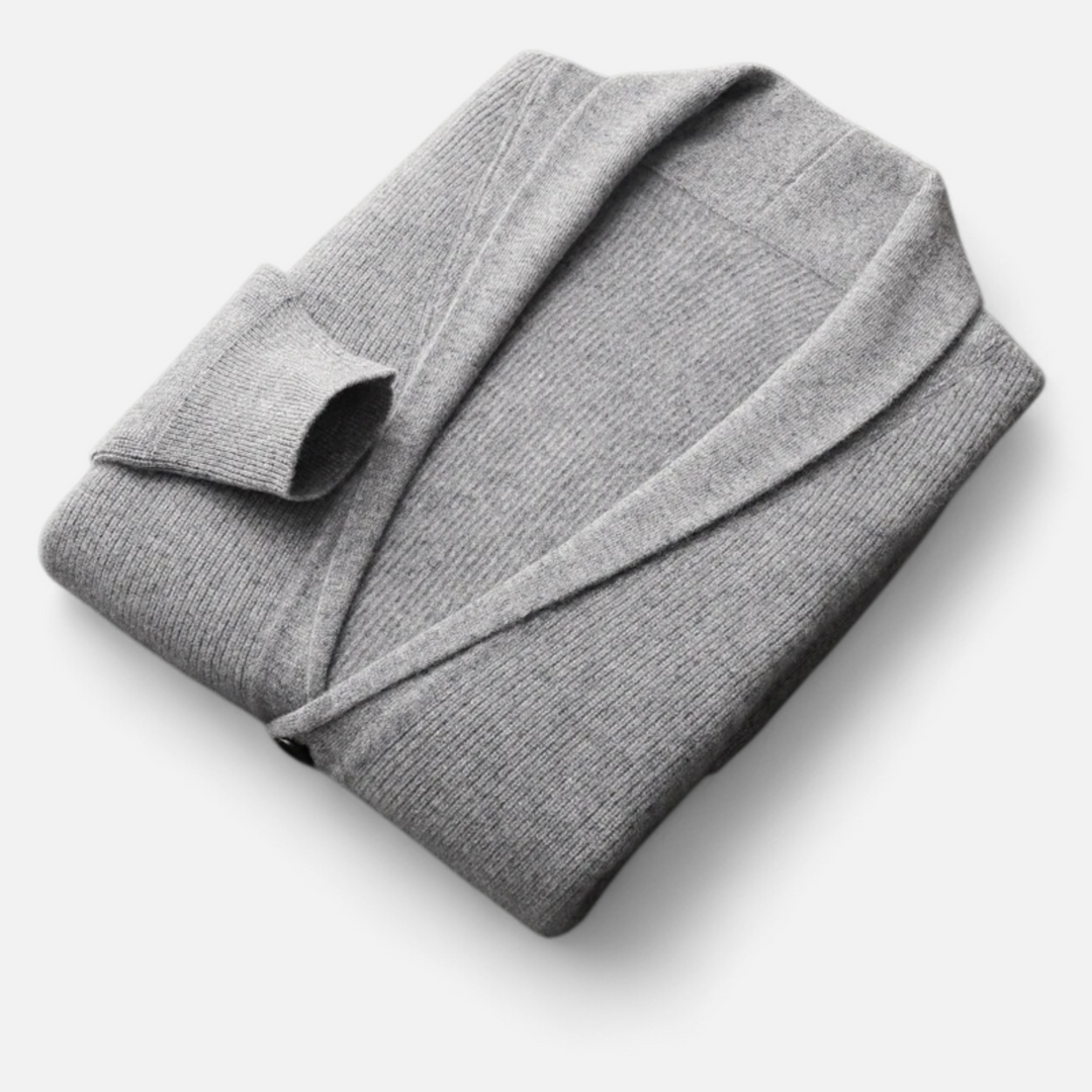 Maison Dresson | Men’s Merino Wool Suit-Collar Cardigan