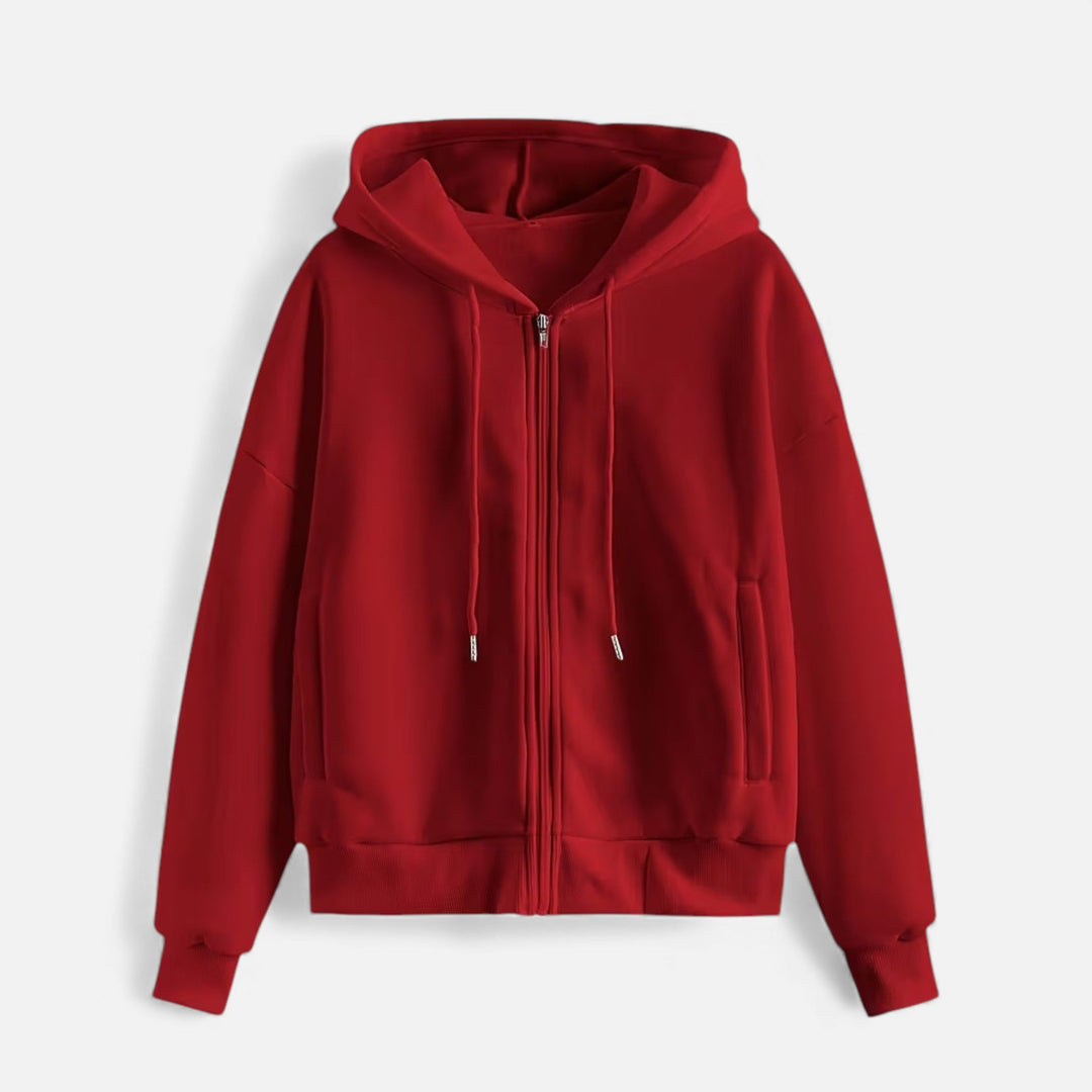 Maison Dresson| Women’s Zip-Up Knit Hoodie for Autumn/Winter