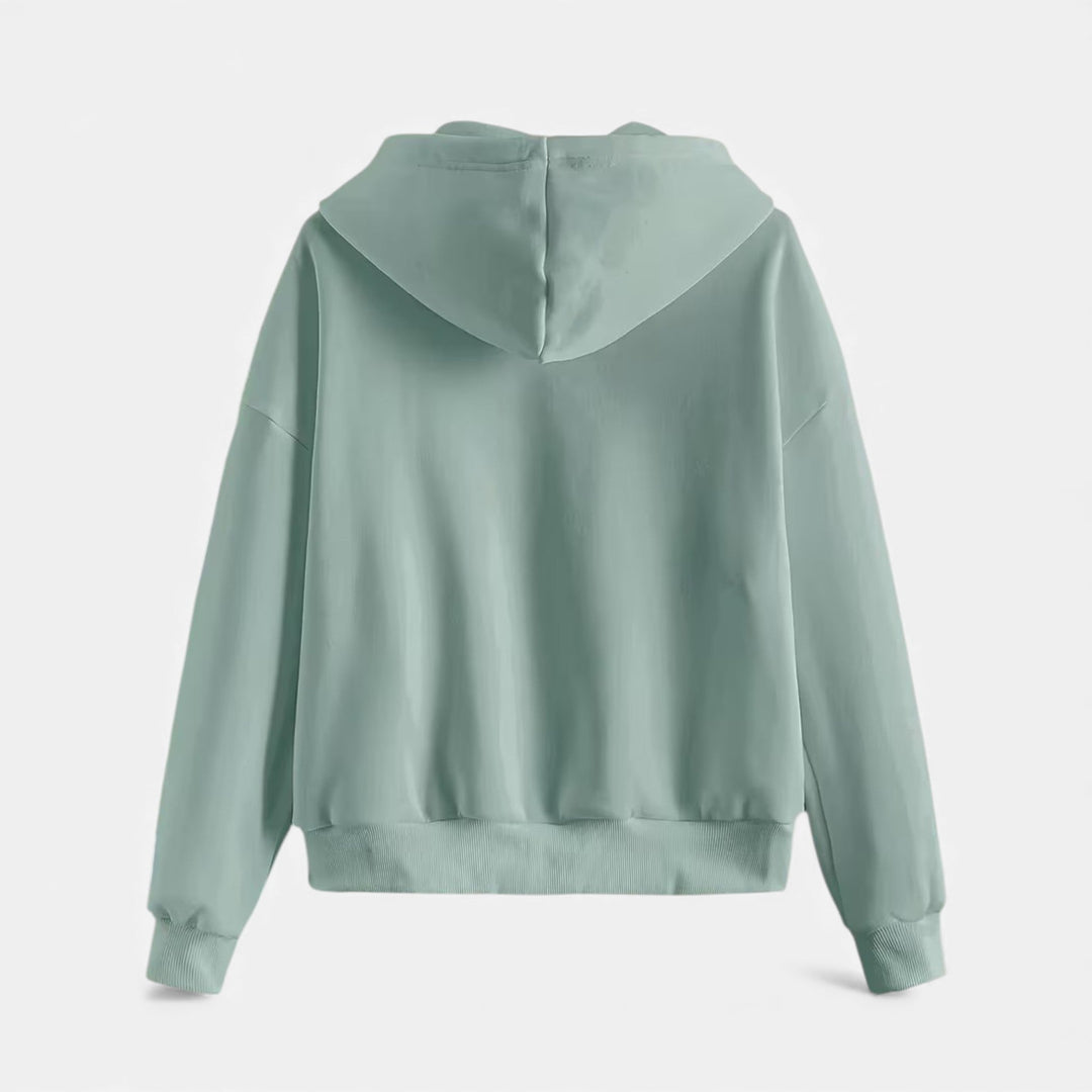 Maison Dresson| Women’s Zip-Up Knit Hoodie for Autumn/Winter