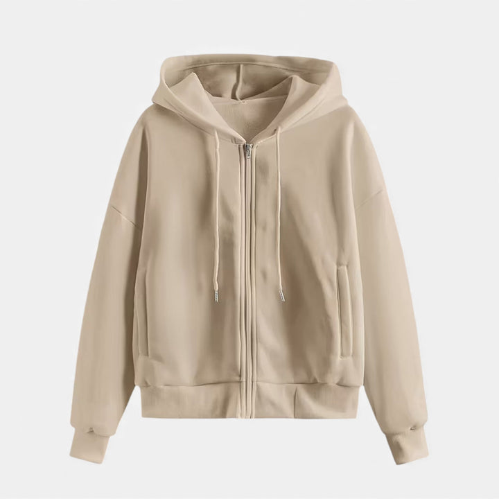 Maison Dresson| Women’s Zip-Up Knit Hoodie for Autumn/Winter