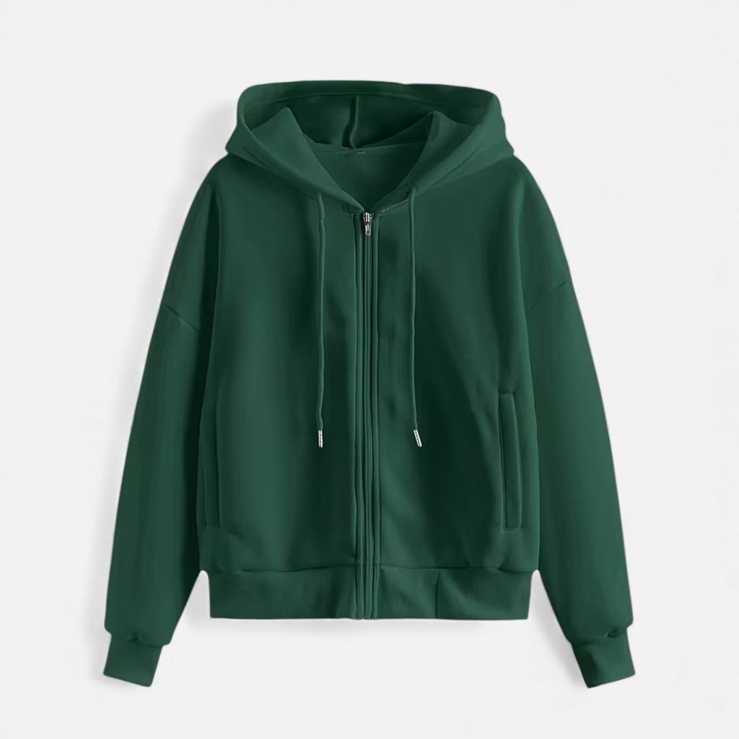 Maison Dresson| Women’s Zip-Up Knit Hoodie for Autumn/Winter