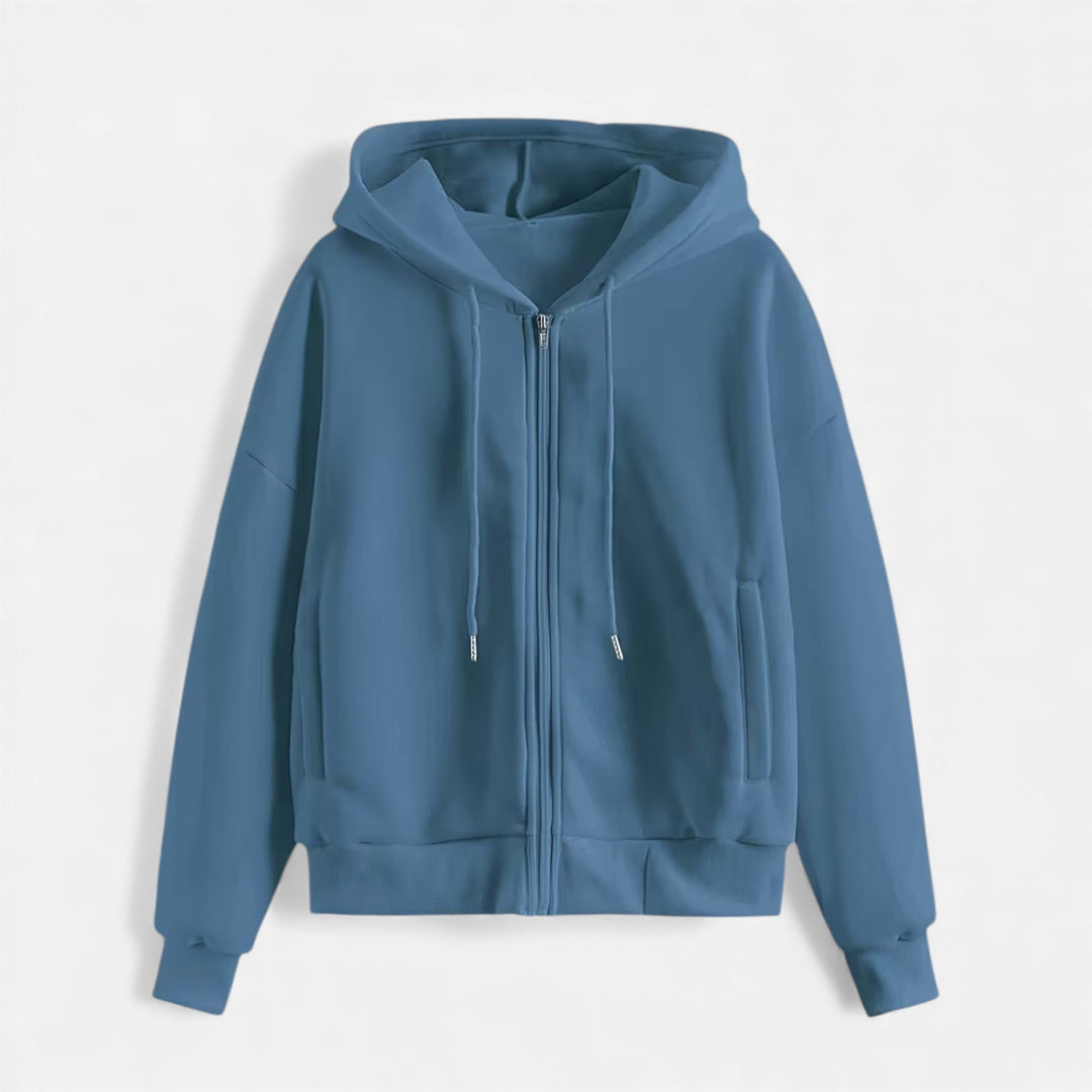 Maison Dresson| Women’s Zip-Up Knit Hoodie for Autumn/Winter