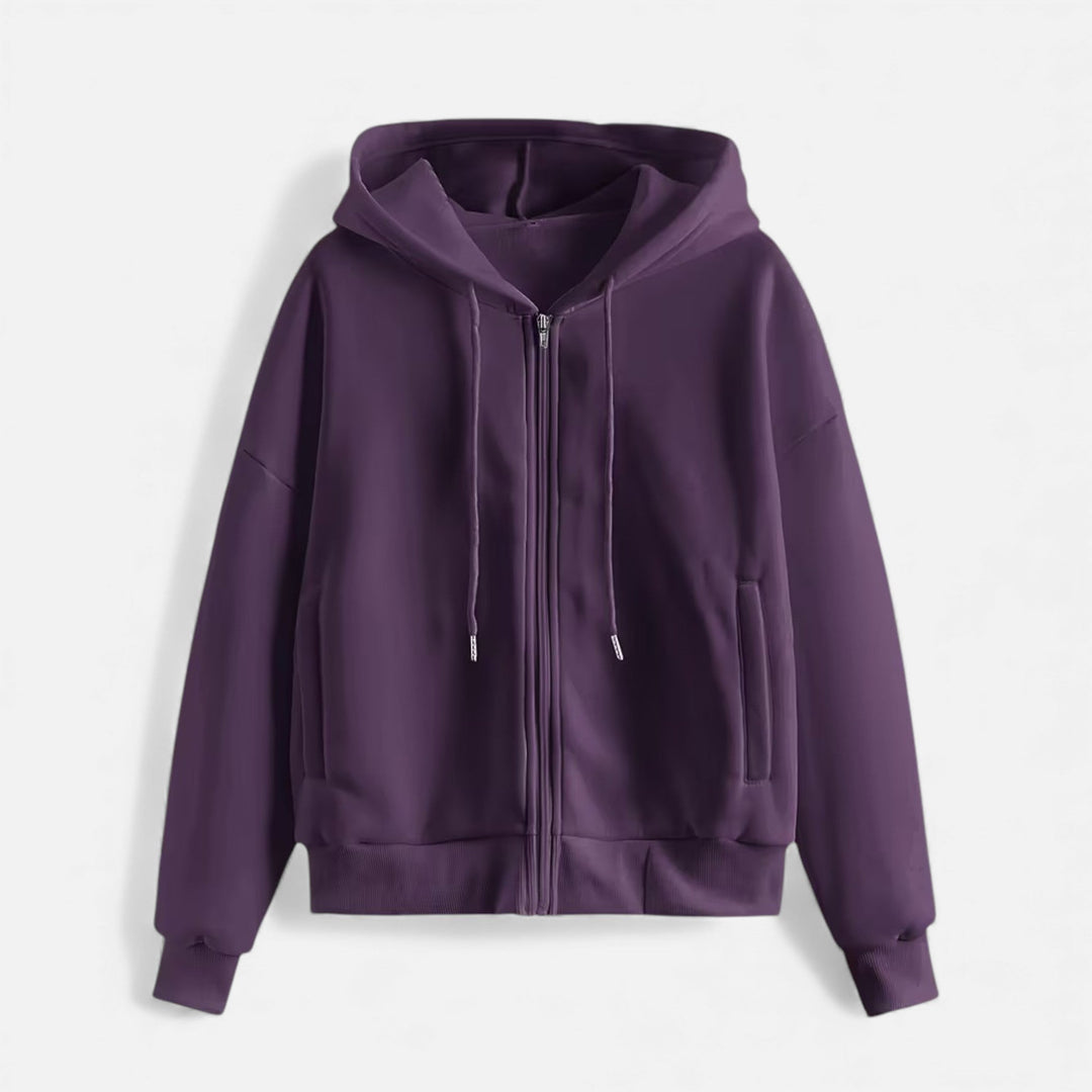 Maison Dresson| Women’s Zip-Up Knit Hoodie for Autumn/Winter