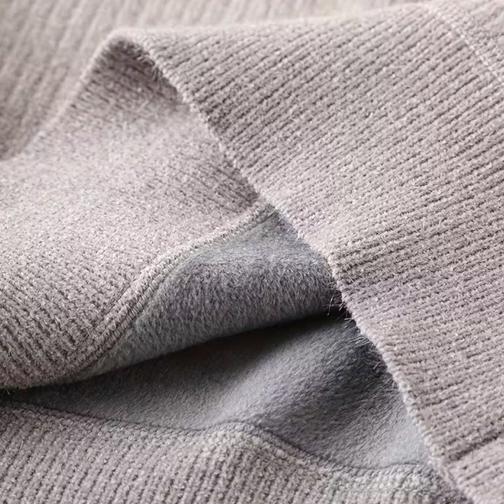 Maison Dresson | Men’s Thick Half-Zip Striped Knit Sweater
