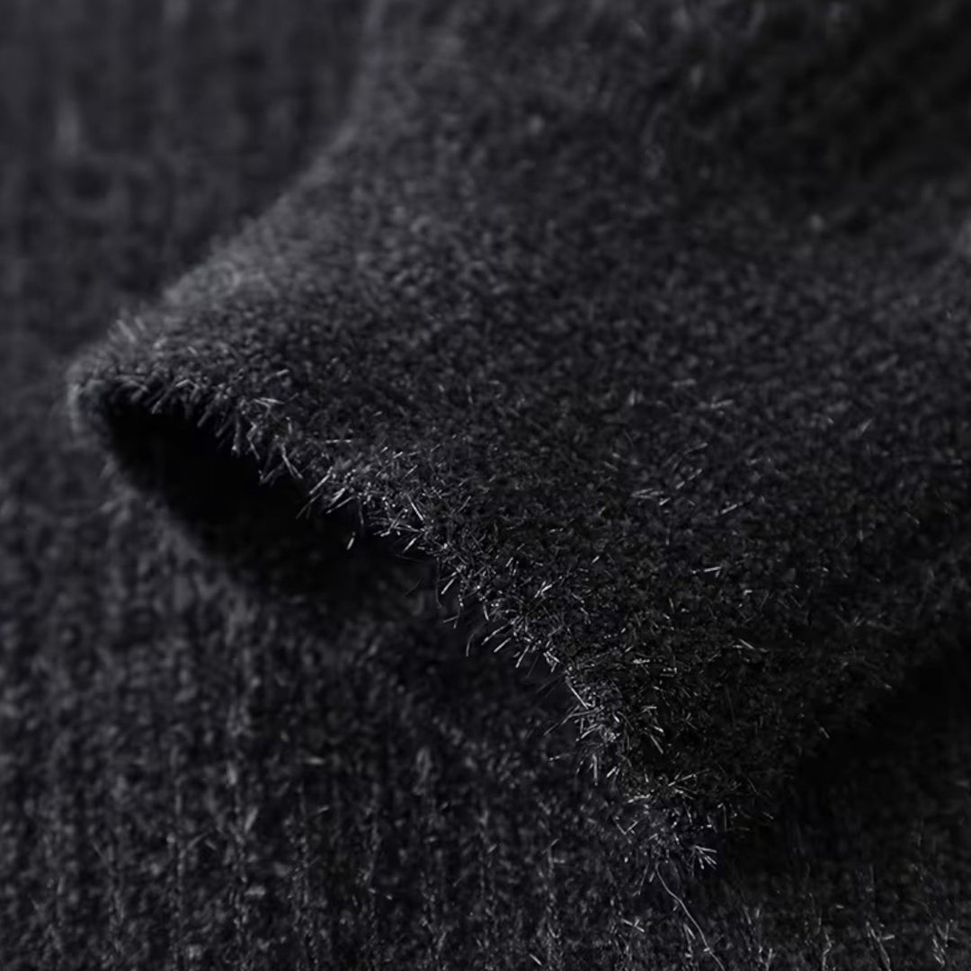 Maison Dresson | Men’s Thick Half-Zip Striped Knit Sweater