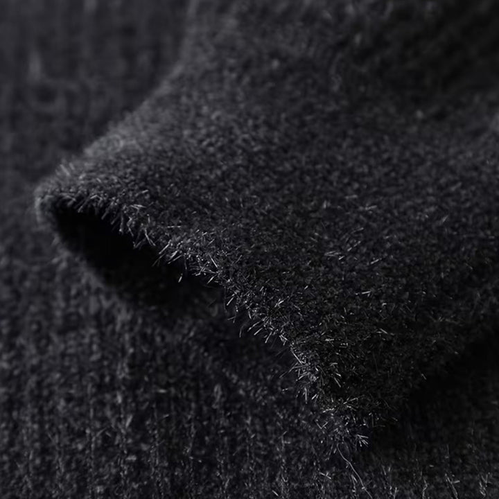 Maison Dresson | Men’s Thick Half-Zip Striped Knit Sweater
