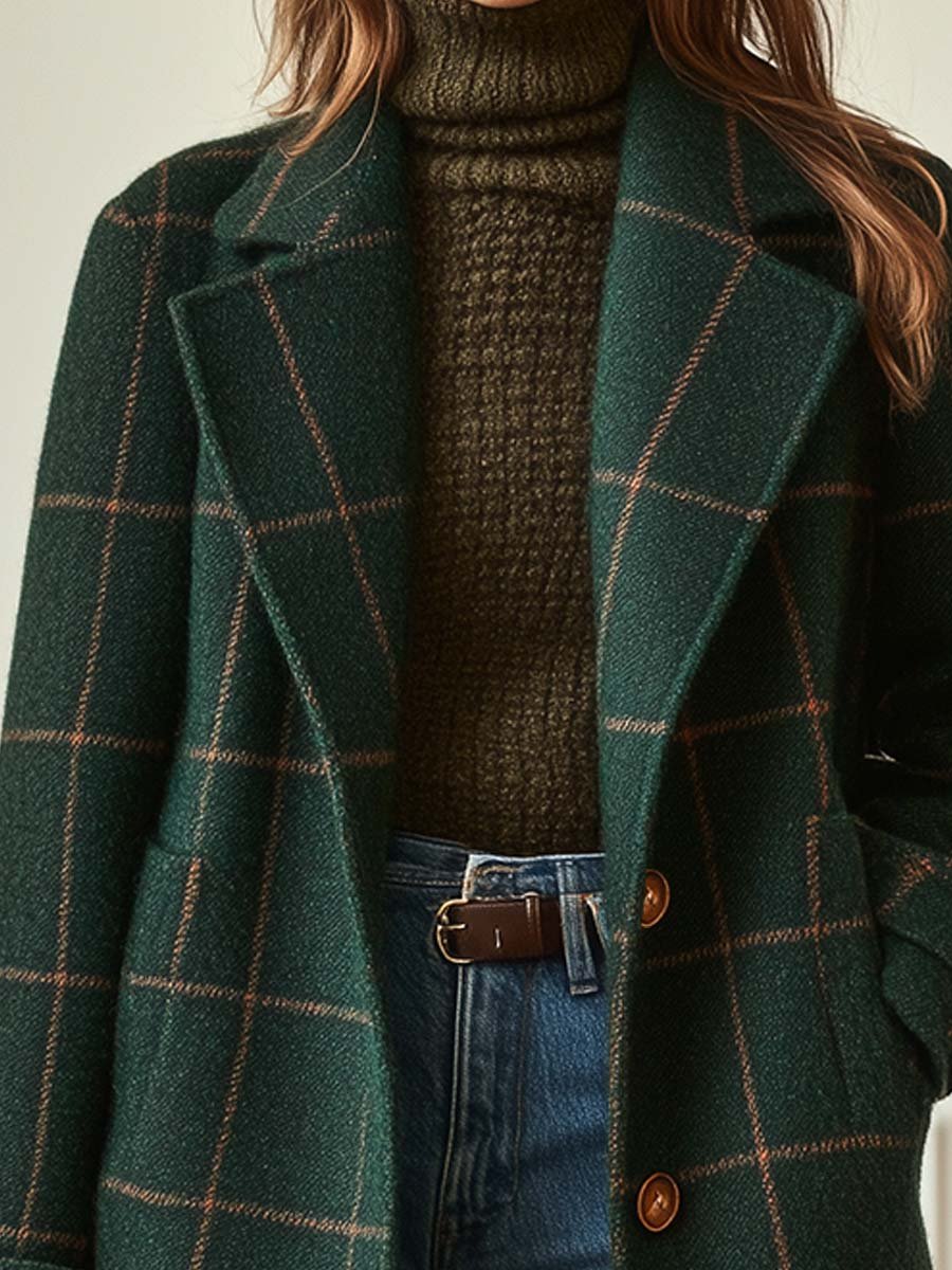 Olivia | Classic Checked Coat