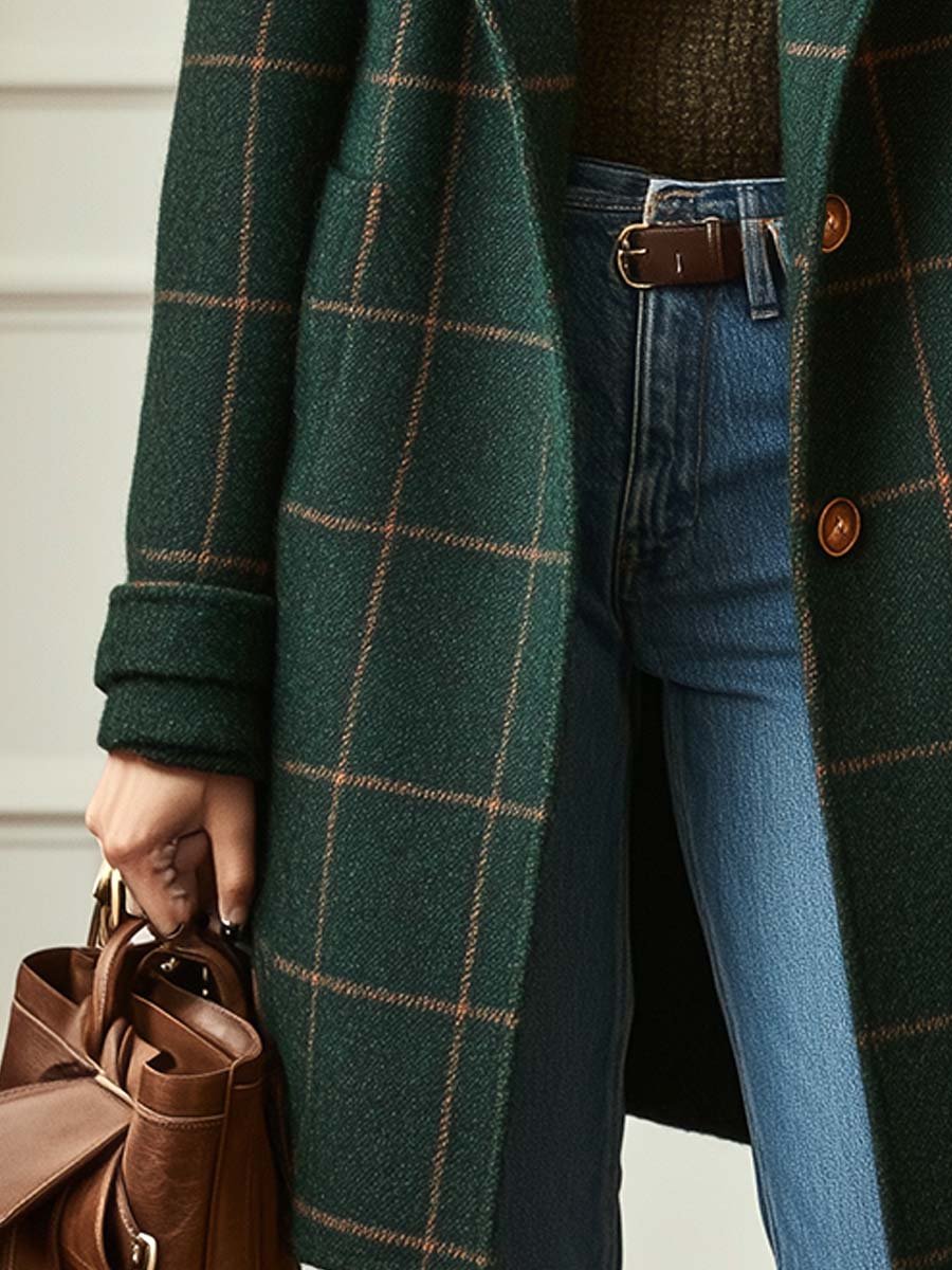 Olivia | Classic Checked Coat