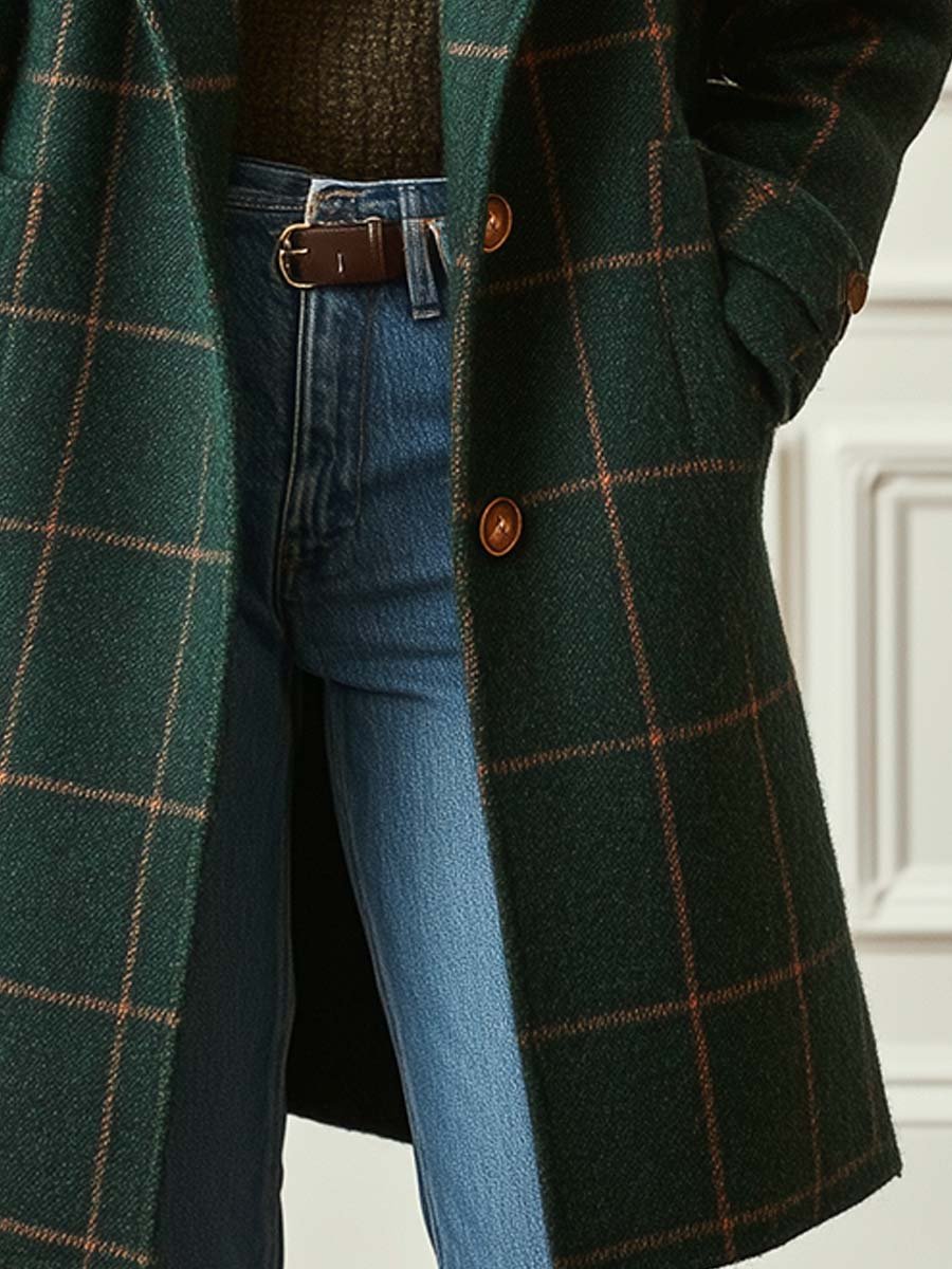 Olivia | Classic Checked Coat