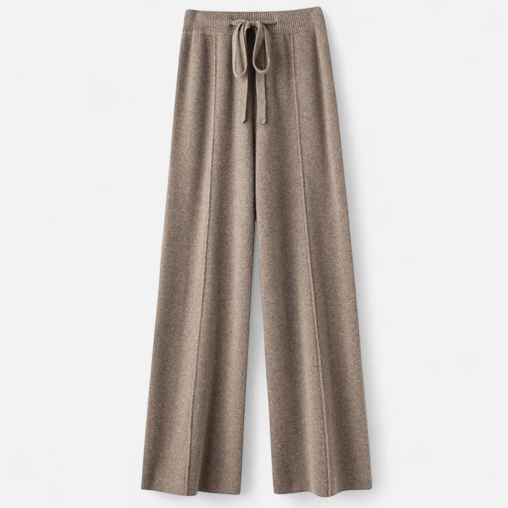 Maison Dresson | Women’s Pure Wool Wide-Leg Knit Trousers